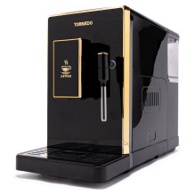 Tornado Kaffeevollautomat TCM-9008A-GS Gold auf Schwarz Tornado Kaffeevollautomat TCM-9008A-GS Gold auf Schwarz