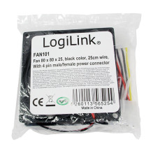 Fan 80x80x25, black, Fan 80x80x25, black,