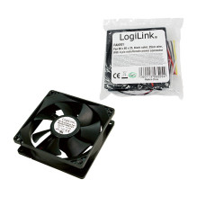 Fan 80x80x25, black, Fan 80x80x25, black,