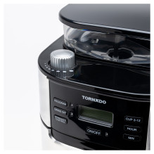 Tornado Filterkaffeemaschine TCM1025A-GS Edelstahl und Schwarz Tornado Filterkaffeemaschine TCM1025A-GS Edelstahl und Schwarz