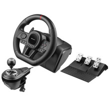 Tracer „SimRacer“ vadovas Gearbox 6in1 Juodas vairas + pedalai + pavarų perjungimo svirtis Analoginis Nintendo „Switch“, Tracer „SimRacer“ vadovas Gearbox 6in1 Juodas vairas + pedalai + pavarų perjungimo svirtis Analoginis Nintendo „Switch“,