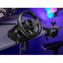 Tracer „SimRacer“ vadovas Gearbox 6in1 Juodas vairas + pedalai + pavarų perjungimo svirtis Analoginis Nintendo „Switch“, Tracer „SimRacer“ vadovas Gearbox 6in1 Juodas vairas + pedalai + pavarų perjungimo svirtis Analoginis Nintendo „Switch“,