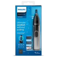 Philips Serija 3000 NT3650 / 16, Nasen- / Ohrenhaartrimer (grau / schwarz)