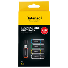 LAZDELĖ Intenso USB atmintinės verslo linija 32GB 5-pack