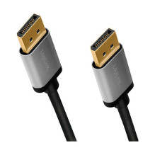 LogiLink CDA0102 DisplayPort Cable DPM to DPM, 4K60 Hz, aluminum, blackgrey, 3 m (CDA0102) LogiLink CDA0102 DisplayPort Cable DPM to DPM, 4K60 Hz, aluminum, blackgrey, 3 m (CDA0102)