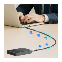 LogiLink USB 3.2 Gen2x2 Type-C-Kabel, C / M zu C / M LED 1m sw