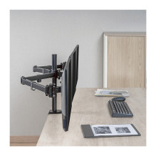 LOGILINK BP0173 Trijų monitorių laikiklis 17-27inch kiekvienos rankos ilgis 658mm aliuminio