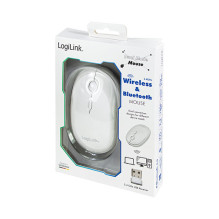 Logilink Maus Funk Bluetooth,2.4GHz,800 / 1200 / 1600dpi,weiß Logilink Maus Funk Bluetooth,2.4GHz,800 / 1200 / 1600dpi,weiß