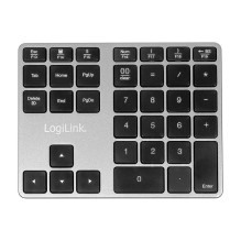 Logilink Klaviatūra Bluetooth, mit 35 Tasten, ALU, Space grau Logilink Klaviatūra Bluetooth, mit 35 Tasten, ALU, Space grau