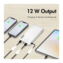 LogiLink Power Bank 10000mAh 1xUSB-C 2x USB-A balta LogiLink Power Bank 10000mAh 1xUSB-C 2x USB-A balta