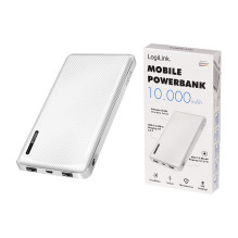 LogiLink Power Bank 10000mAh 1xUSB-C 2x USB-A balta LogiLink Power Bank 10000mAh 1xUSB-C 2x USB-A balta