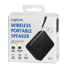 Logilink Bluetooth Lautsprecher kompakt, schwarz Logilink Bluetooth Lautsprecher kompakt, schwarz
