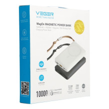 „Veger“ nešiojamoji baterija, suderinama su „Magsafe Veger MagOn“ (VP1151 / W1151) PD QC3.0 2A 20W su belaidžiu įkrovimu „Veger“ nešiojamoji baterija, suderinama su „Magsafe Veger MagOn“ (VP1151 / W1151) PD QC3.0 2A 20W su belaidžiu įkrovimu