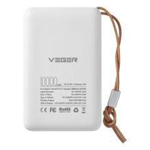 Veger Powerbank compatible with Magsafe Veger MagOn (VP1151 / W1151) PD QC3.0 2A 20W with wireless charging 10000 mAh wh Veger Powerbank compatible with Magsafe Veger MagOn (VP1151 / W1151) PD QC3.0 2A 20W with wireless charging 10000 mAh wh