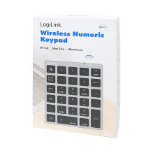 Logilink Belaidis ryšys 28-Tasten-Keypad BT 5.0, kosmosas