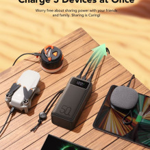 Veger Powerbank Veger Tank Boost (W5001C) PD QC3.0 5A 130W 56000 mAh black Veger Powerbank Veger Tank Boost (W5001C) PD QC3.0 5A 130W 56000 mAh black