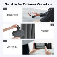Veger Powerbank Veger PlugOn (W0558P) PD QC3.0 2,4A 20W 5000 mAh with a built-in connector Lightning black Veger Powerbank Veger PlugOn (W0558P) PD QC3.0 2,4A 20W 5000 mAh with a built-in connector Lightning black