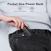 Veger Powerbank Veger PlugOn (W0558P) PD QC3.0 2,4A 20W 5000 mAh with a built-in connector Lightning black Veger Powerbank Veger PlugOn (W0558P) PD QC3.0 2,4A 20W 5000 mAh with a built-in connector Lightning black