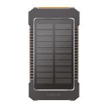 LOGILINK Solar-Powerbank 6000mAh USB-C, IP65, schwarz LOGILINK Solar-Powerbank 6000mAh USB-C, IP65, schwarz