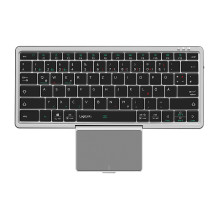 Keyboard, BT 5.1, 3 channel, w / touchpad, grey