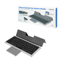 Keyboard, BT 5.1, 3 channel, w / touchpad, grey