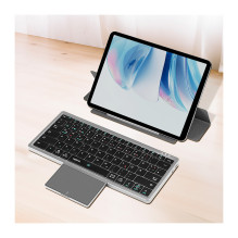 Keyboard, BT 5.1, 3 channel, w / touchpad, grey