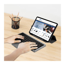 Keyboard, BT 5.1, 3 channel, w / touchpad, grey