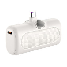 Logilink Mobilusis išorinis akumuliatorius, LiPo, 5000 mAh, integruotas USB-C jungtis, baltas Logilink Mobilusis išorinis akumuliatorius, LiPo, 5000 mAh, integruotas USB-C jungtis, baltas