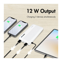 Logilink Mobilusis išorinis akumuliatorius, LiPo, 10.000 mAh, USB-C įvestis / išvestis, baltas