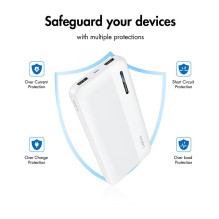 Logilink Mobilusis išorinis akumuliatorius, LiPo, 10.000 mAh, USB-C įvestis / išvestis, baltas