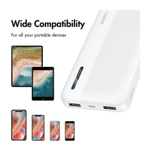 Logilink Mobilusis išorinis akumuliatorius, LiPo, 10.000 mAh, USB-C įvestis / išvestis, baltas