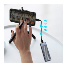 USB 3.2 Gen2x2 (20Gbps) SSD Enclosure USB-C to PCIe NVMe / SATA USB 3.2 Gen2x2 (20Gbps) SSD Enclosure USB-C to PCIe NVMe / SATA