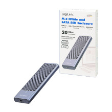 USB 3.2 Gen2x2 (20Gbps) SSD Enclosure USB-C to PCIe NVMe / SATA USB 3.2 Gen2x2 (20Gbps) SSD Enclosure USB-C to PCIe NVMe / SATA