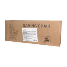 Gaming Chair, w / lumbar support, RGB lights, black / blue Gaming Chair, w / lumbar support, RGB lights, black / blue