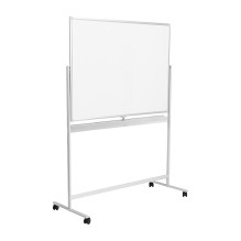 Dry Erase Whiteboard, mobile, double-sided, metal, 120x80cm Dry Erase Whiteboard, mobile, double-sided, metal, 120x80cm
