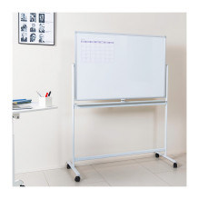 Dry Erase Whiteboard, mobile, double-sided, metal, 120x80cm Dry Erase Whiteboard, mobile, double-sided, metal, 120x80cm
