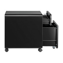 Mobile File Cabinet, 2-drawer, w / lock, black Mobile File Cabinet, 2-drawer, w / lock, black