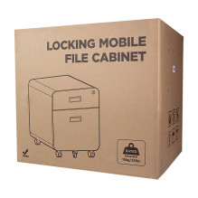 Mobile File Cabinet, 2-drawer, w / lock, black Mobile File Cabinet, 2-drawer, w / lock, black