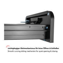 Mobile File Cabinet, 2-drawer, w / lock, black Mobile File Cabinet, 2-drawer, w / lock, black