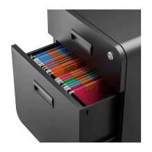 Mobile File Cabinet, 2-drawer, w / lock, black Mobile File Cabinet, 2-drawer, w / lock, black
