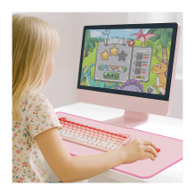 Desk Mat, 700 x 300 mm, pink
