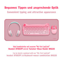 Desk Mat, 700 x 300 mm, pink