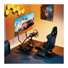 Racing Simulator Cockpit with Monitor mount Racing Simulator Cockpit with Monitor mount