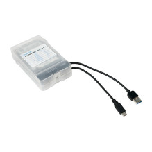2,5" HDD protection box for 2 HDD / SSD, white 2,5" HDD protection box for 2 HDD / SSD, white