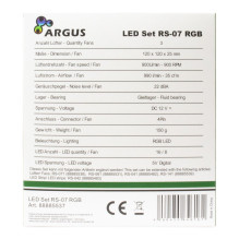 Inter-Tech Lüfter 120*120*25 ARGUS RGB-FAN SET RS-07, 3X LED retail Inter-Tech Lüfter 120*120*25 ARGUS RGB-FAN SET RS-07, 3X LED retail