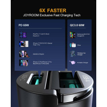 Car charger Joyroom JR-CCN18 USB-C / USB-A 65W black