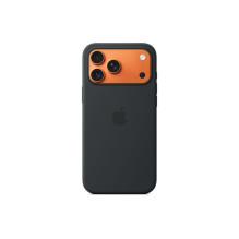 Apple - iPhone 17 Pro Max Silicone Case with MagSafe - Black ,