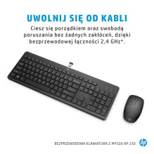 HP 230 belaidės pelės ir klaviatūros rinkinys