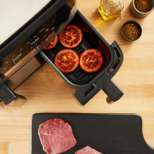 Tefal Dual Easy Fry Grill EY905D Dviguba 8,3 l Atskirai pastatoma 2700 W Karšto oro gruzdintuvė Nerūdijančio plieno Tefal Dual Easy Fry Grill EY905D Dviguba 8,3 l Atskirai pastatoma 2700 W Karšto oro gruzdintuvė Nerūdijančio plieno