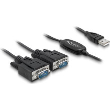 DELOCK USB cable A - 2x D-Sub9 St / St 1.40m DELOCK USB cable A - 2x D-Sub9 St / St 1.40m
